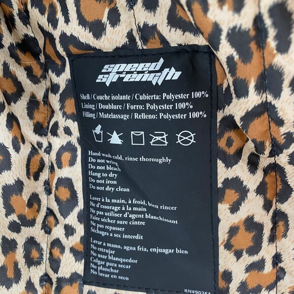 Speed and Strength L Black Motorcycle Jacket Embroidered “Little Miss Dangerous” - Picture 8 of 12